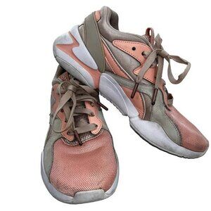 Puma Nova‎ GRL PWR Size 8.5 Sneakers Shoes Pink Beige 369656 02 Low Top Lace Up